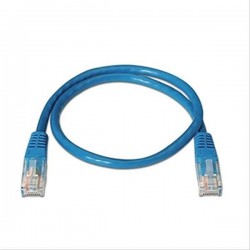 CABLE RED LATIGUILLO RJ45 CAT.6 UTP AWG24,3M AZUL NANOCABLE